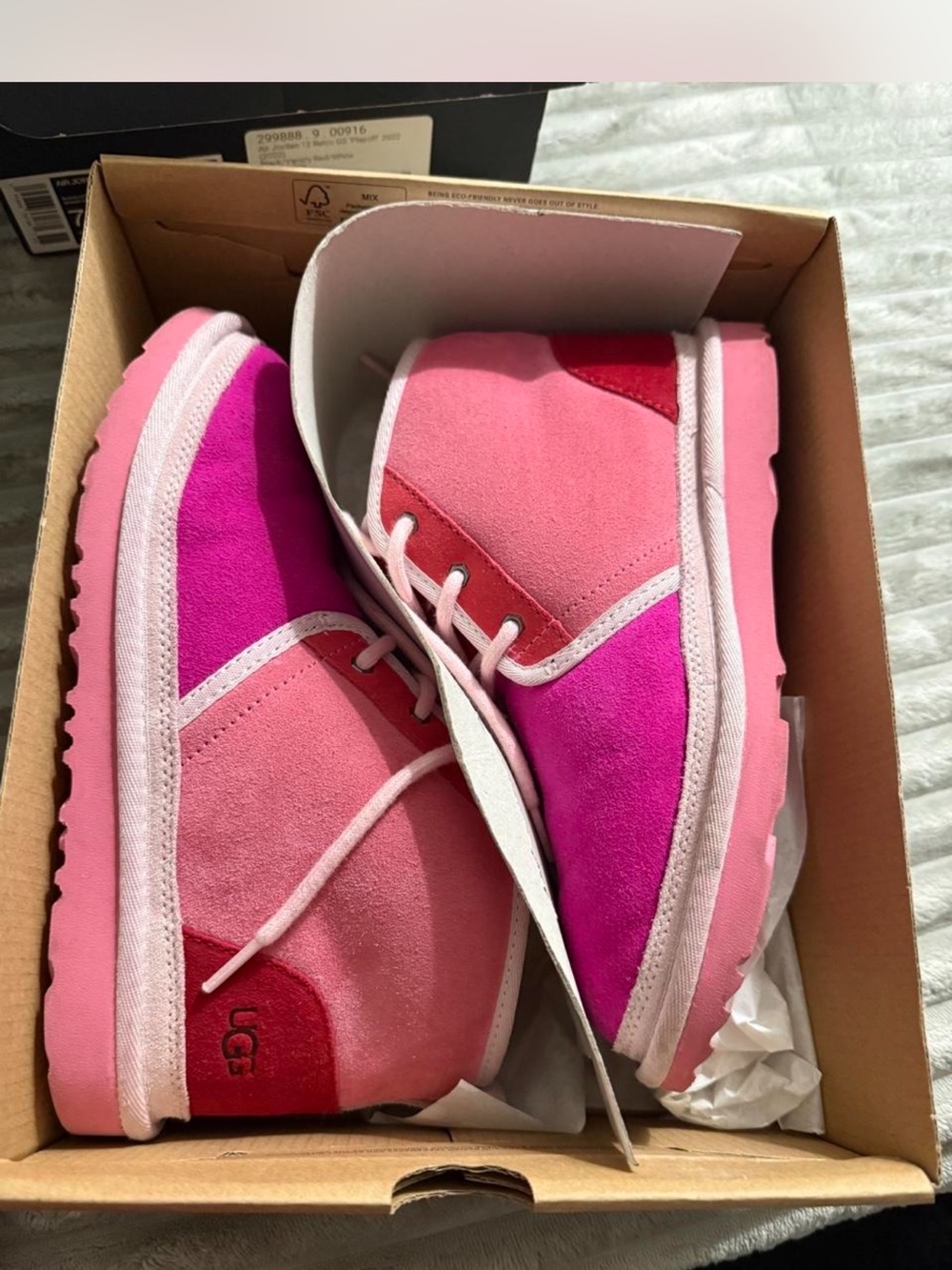 UGG Neumel Mashup Suede Lace-Up Boots
